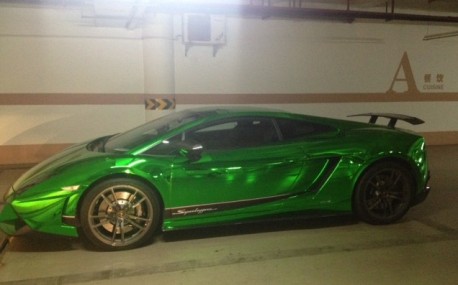 Bling! Lamborgini Gallardo Superleggera is Shiny Green in China