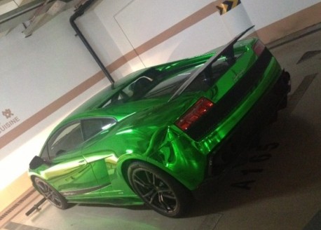 Bling! Lamborgini Gallardo Superleggera is Shiny Green in China