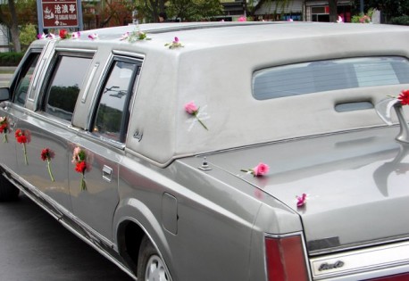 First Generation Lincoln Town Car is a Wedding Limousine in China