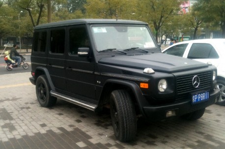 Mercedes-Benz G500 is matte black in China