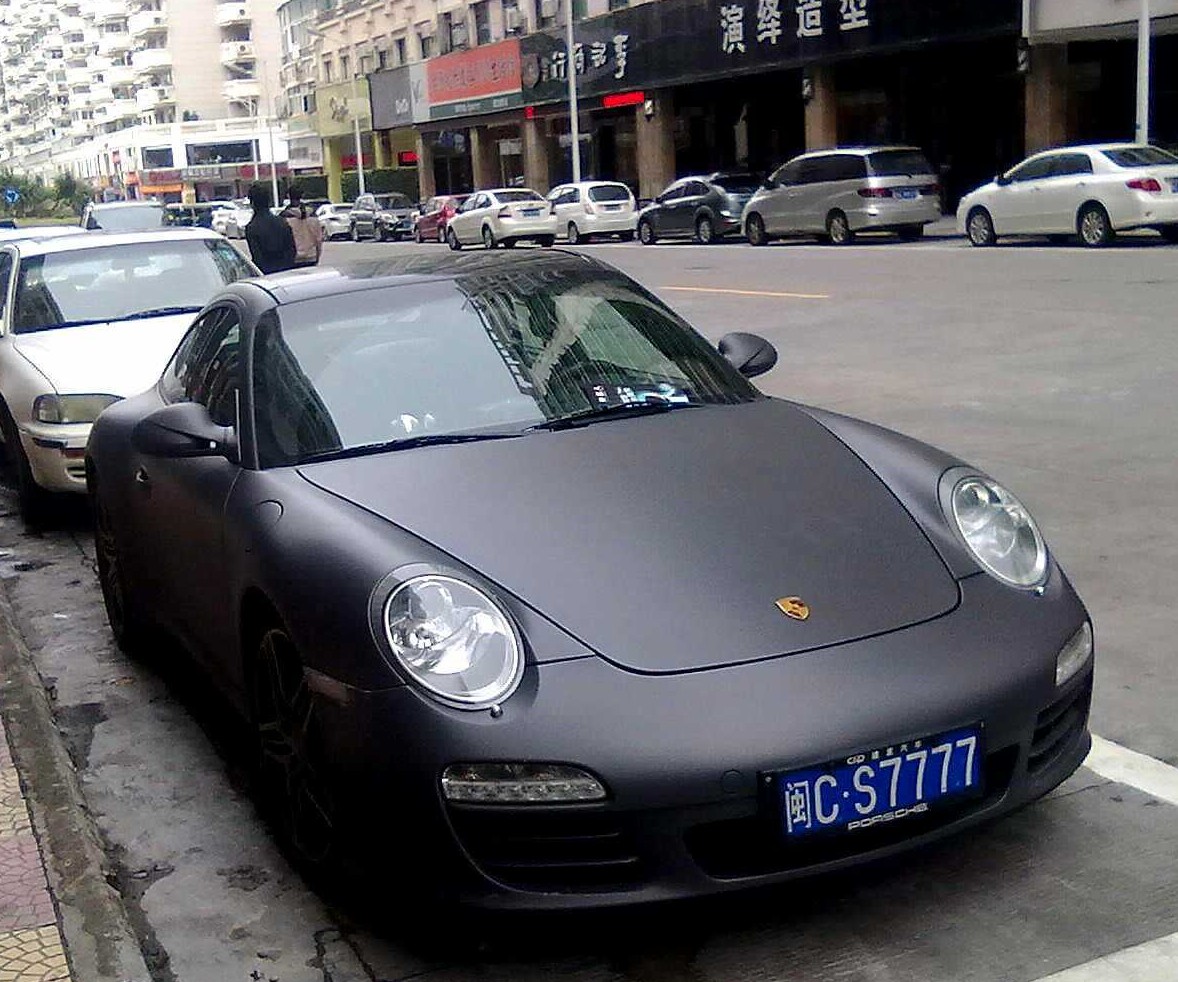 Arena oriëntatie paraplu Porsche 911 is matte black in China