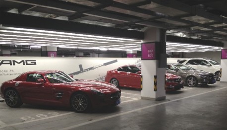 Only AMG in a parking garage in China