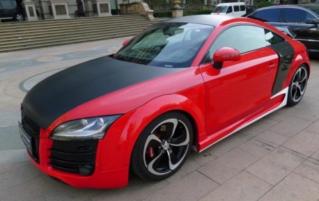 Audi TT is a red Audi R8 in China