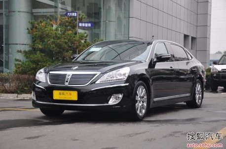 Spy Shots: facelifted Hyundai Equus testing in China