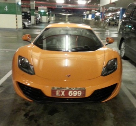 McLaren MP4-12C is Orange in Macau