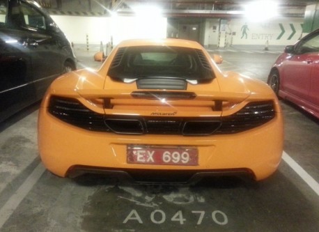 McLaren MP4-12C is Orange in Macau