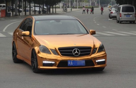 Mercedes-Benz E63 AMG is Gold in China