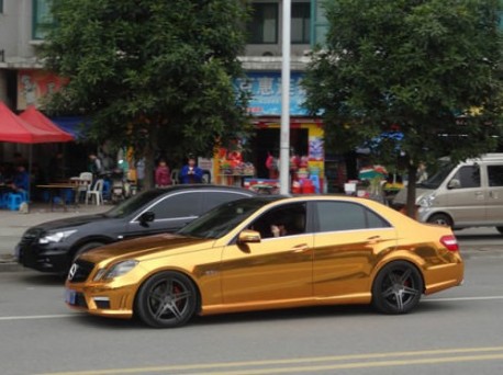 Mercedes-Benz E63 AMG is Gold in China