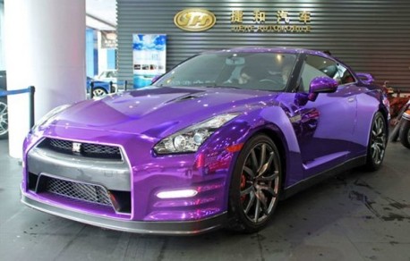 Nissan GT-R is Shiny Purple in China