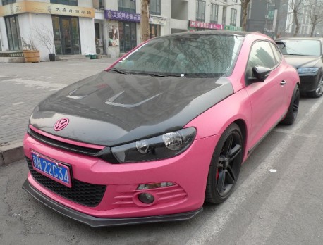 Volkswagen Scirocco is a Low Pink Rider in China