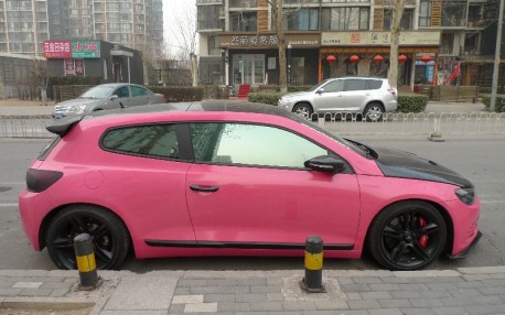 Volkswagen Scirocco is a Low Pink Rider in China