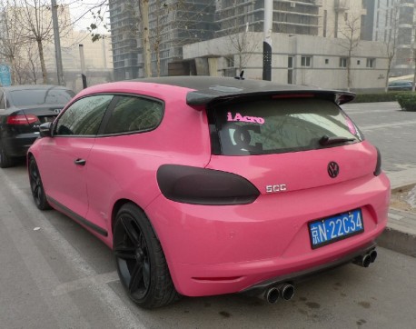 Volkswagen Scirocco is a Low Pink Rider in China