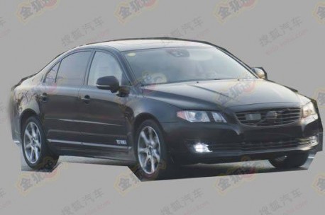 Spy Shots: facelifted Volvo S80L testing in China again