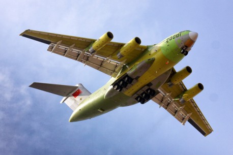 The Xian Y-20 is China's take on the Boeing C-17 Globemaster
