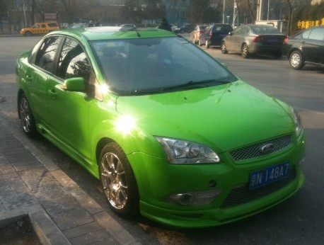 Ford Focus sedan is Green in China