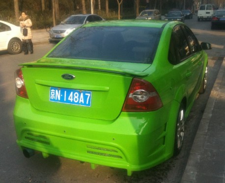 Ford Focus sedan is Green in China
