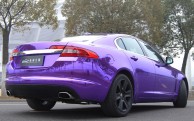 Jaguar XF is shiny purple in China