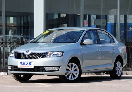 Skoda Rapid is Naked from all Sides in China