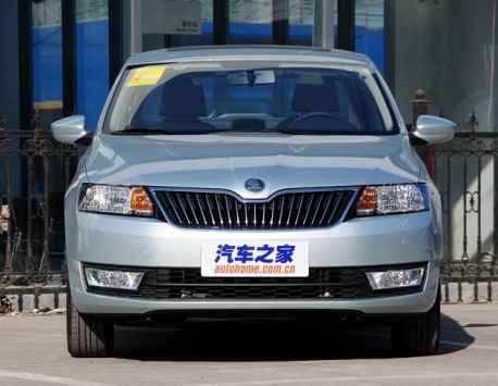 Skoda Rapid is Naked from all Sides in China