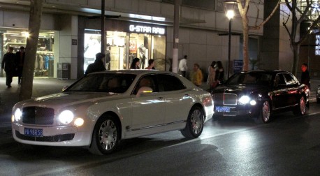 Bentley Mulsanne times two in Shanghai, China 