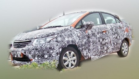 Spy Shots: Chery E2 sedan & hatchback testing in China