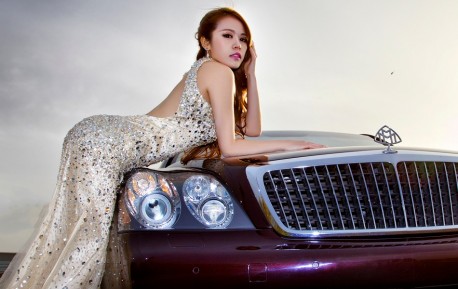 Pretty Chinese Girl is Sweet with a Maybach