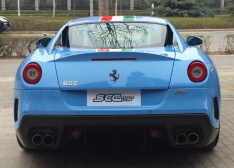 Ferrari 599 GTO is Blue in China