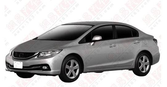 Patent Applied: 2013 Honda Civic sedan will arrive in China soon