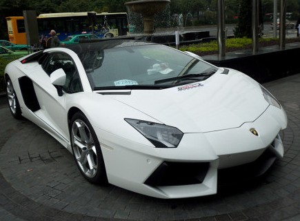 Lamborghini Aventador is White in China