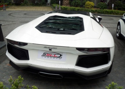 Lamborghini Aventador is White in China