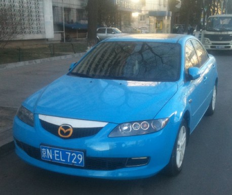 Mazda 6 is Baby Blue in China