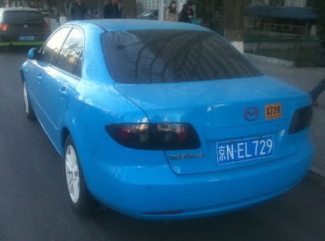 Mazda 6 is Baby Blue in China