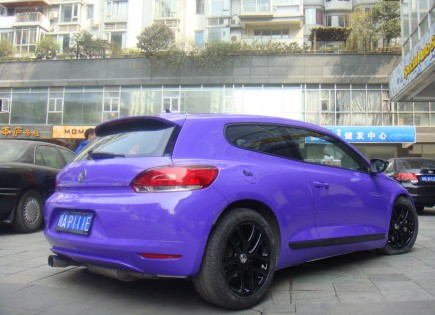 Volkswagen Scirocco is Purple in China