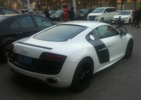 Audi R8 V10 Coupe with Black Alloys in China