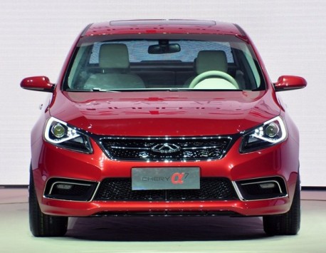 Chery Alpha 7 concept debuts before the Shanghai Auto Show