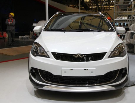 Chery Fulwin 2 Cross arrives at the Shanghai Auto Show