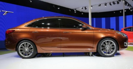 Ford Escort concept sedan debuts at the Shanghai Auto Show