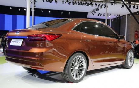 Ford Escort concept sedan debuts at the Shanghai Auto Show