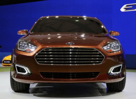 Ford Escort concept sedan debuts at the Shanghai Auto Show