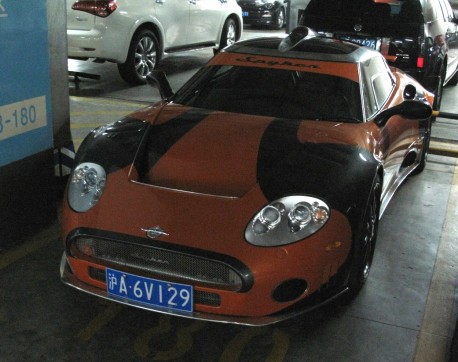 Spotted in China: Spyker C8 Laviolette LM85