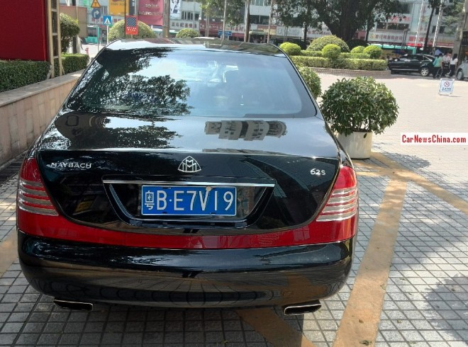 Spotted in China: Maybach 62S is a big black limousine in Shenzhen