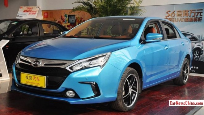 2014 BYD Qing hybrid arrives at the Dealer in China
