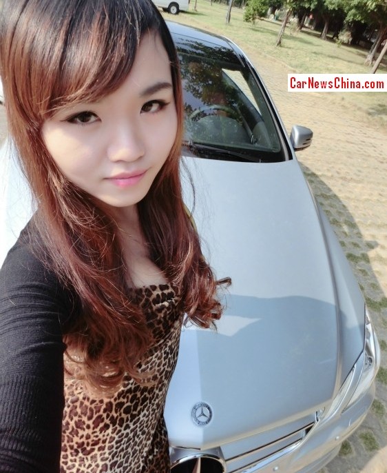 Pretty Chinese Girl is very Tiger with a Mercedes-Benz E200 Coupe