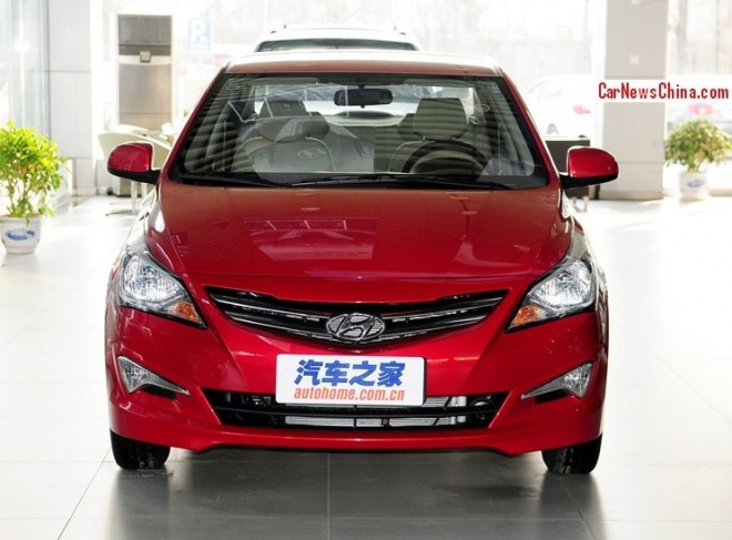 Facelifted Hyundai Verna arrives at the Dealer in China