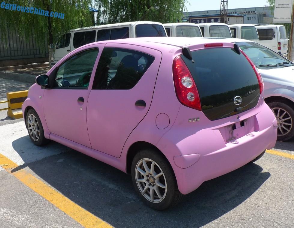 byd f0 is matte pink in china