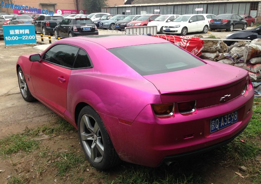 Chevrolet Camaro is Pink and Pink Purple in China