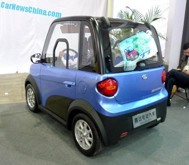 Shandong EV Expo in China the Jiayuan Lingzu micro car