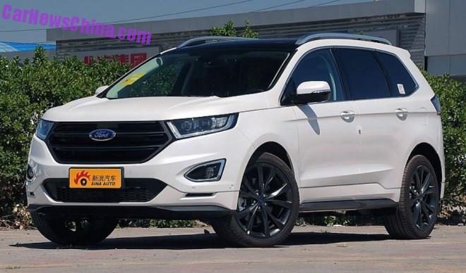 China-made Ford Edge launched on the Chinese car market - CarNewsChina.com