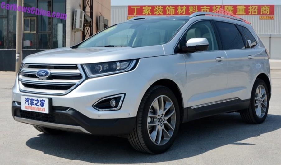 China-made Ford Edge launched on the Chinese car market - CarNewsChina.com