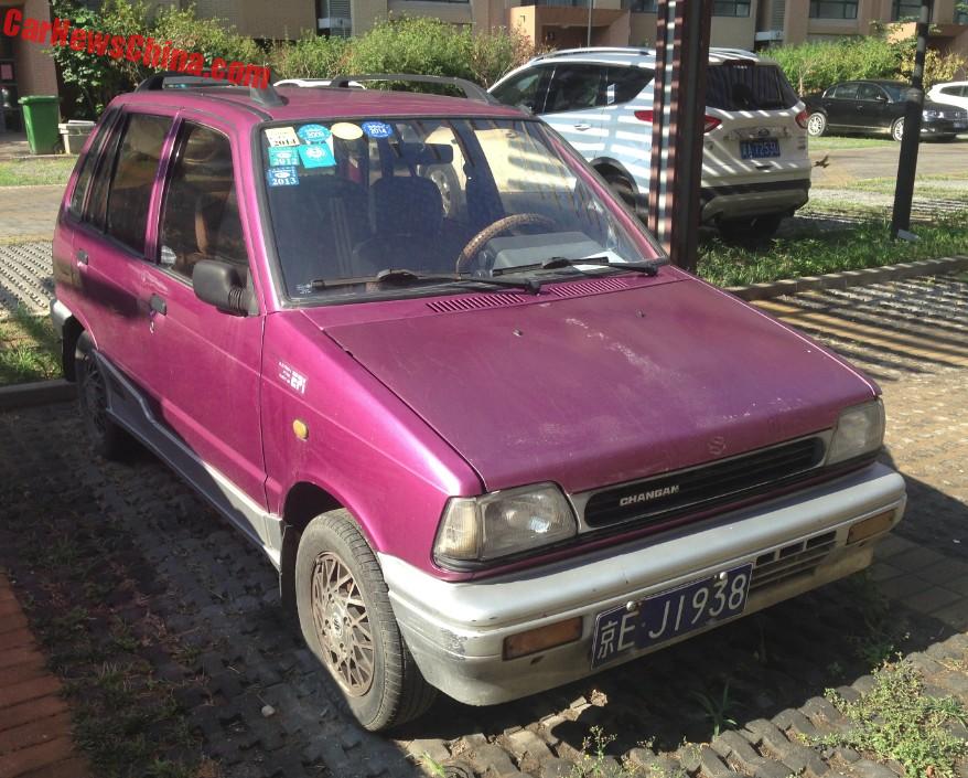 Spotted in China: Suzuki Alto City Baby in Purple Pink